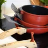 Trio poêles & casserole à poignées amovibles