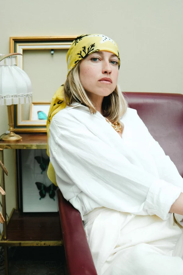 91b60dd97c07e203d46514b4d76e2110f83a9cb49e2931596631db5267f11585 Foulard bandana jaune 100 % coton