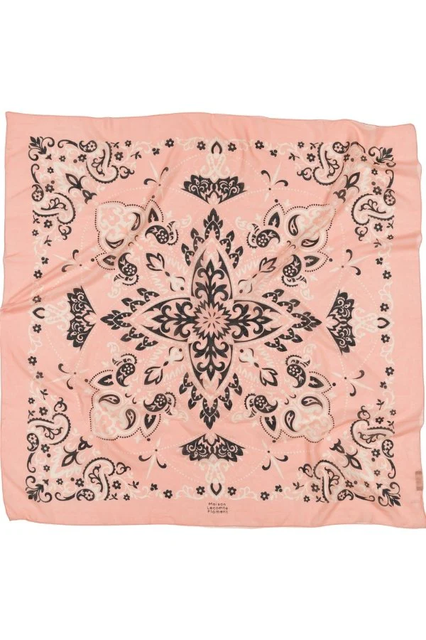 Compress_-_240725-130249 Foulard bandana rose corail 100 % coton