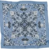 Foulard bandana bleu 100 % coton