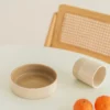 Assiette creuse beige