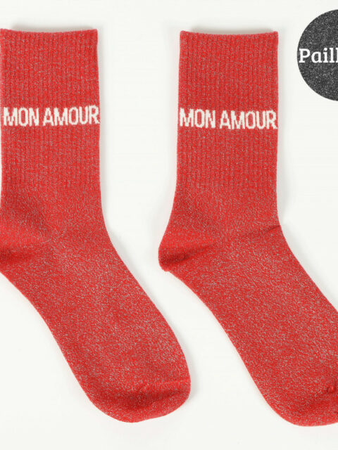 Chaussettes à paillettes - Mon amour