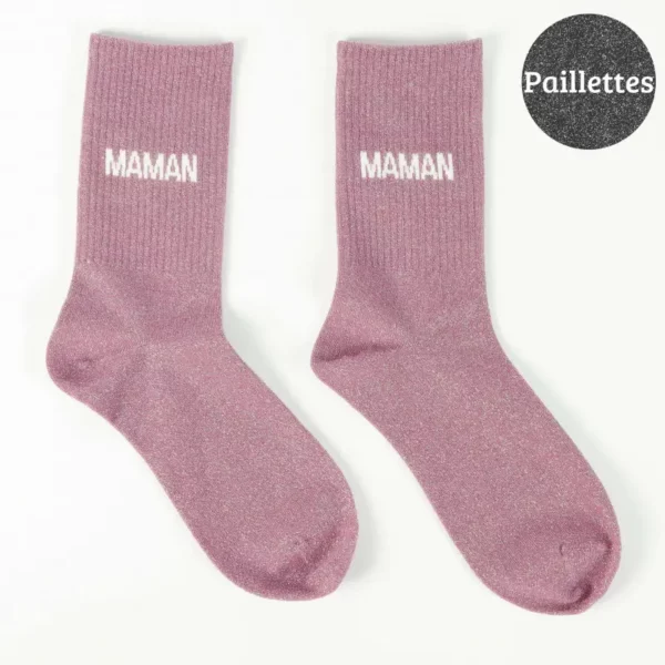 Chaussettes à paillettes - Maman