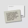 Carte postale - La modestie