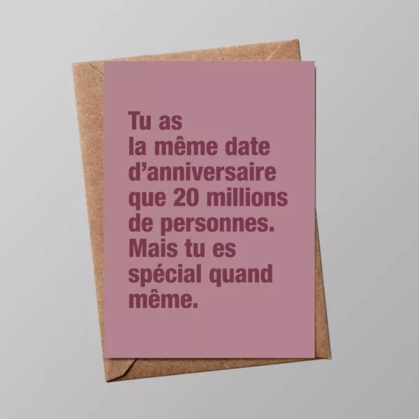 4837954-47e9160728d8ce Carte postale - Tu as la même date d'anniversaire
