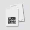 Carte postale - L'enfer est pavé de bonnes boissons