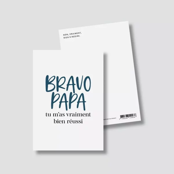 4957349-47e8a7e692c3ac Carte postale - Bravo Papa