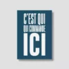 Carte postale - C'est qui qui commande ici