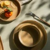 Assiette creuse beige