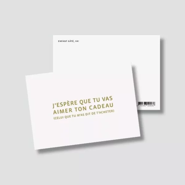 5259582-47e9158e775adb Carte postale - J'espère que tu vas aimer ton cadeau