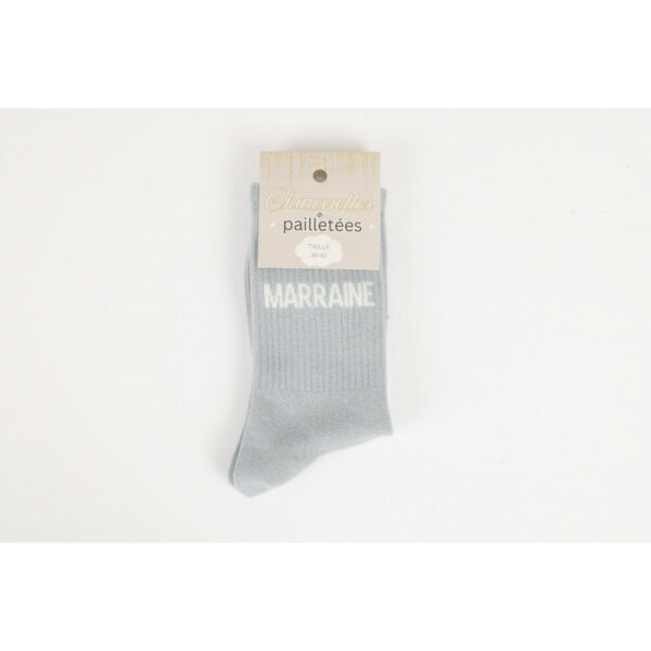 Chaussettes à paillettes - Marraine