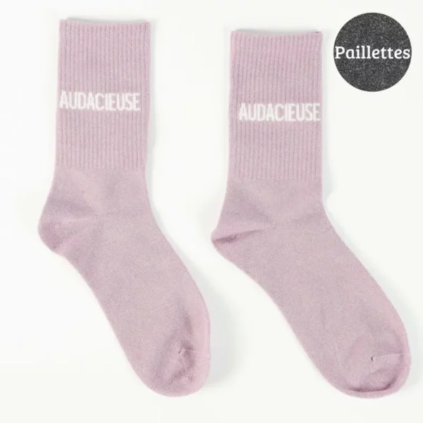 Chaussettes à paillettes - Audacieuse