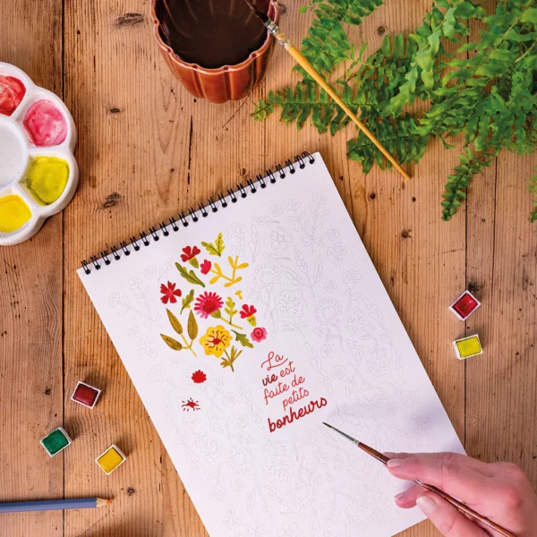 Carnet de coloriage - Petits bonheurs