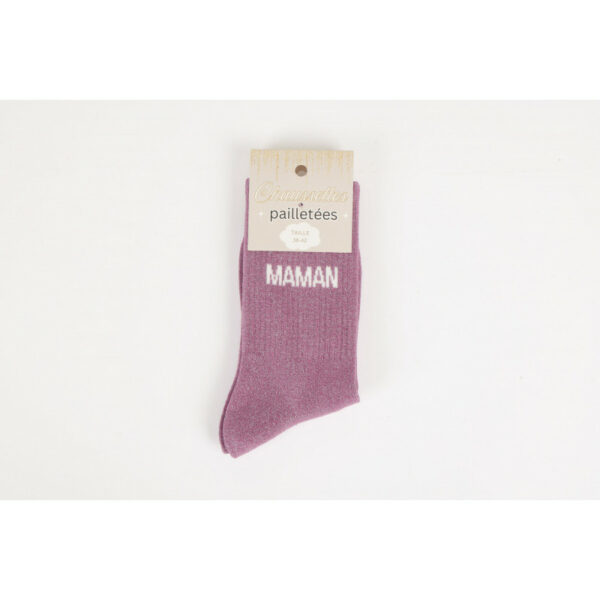 Chaussettes à paillettes - Maman