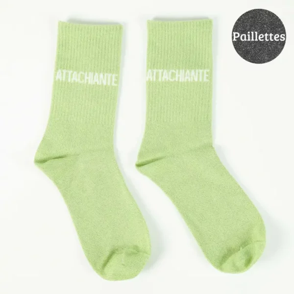 Chaussettes à paillettes - Attachiante