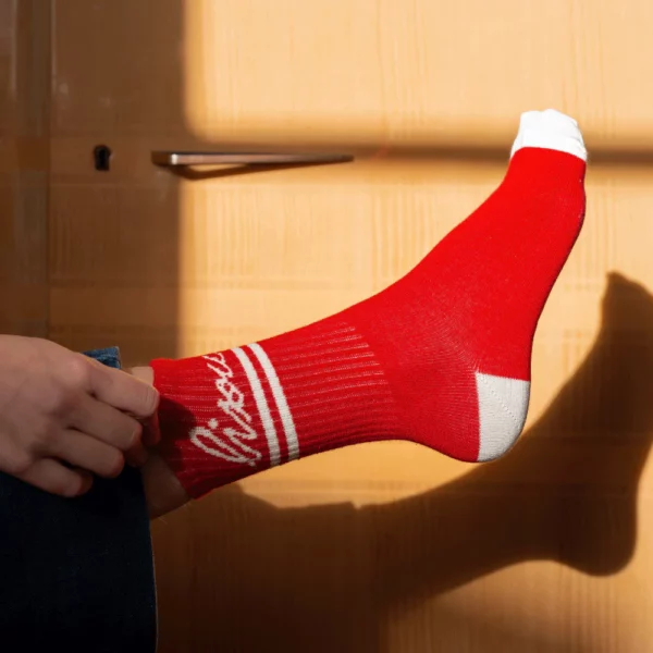 Chaussettes Bisou rouges