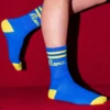 Chaussettes Bisou bleues