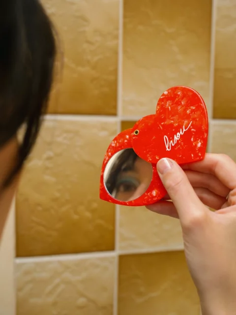 Miroir de poche - Bisou