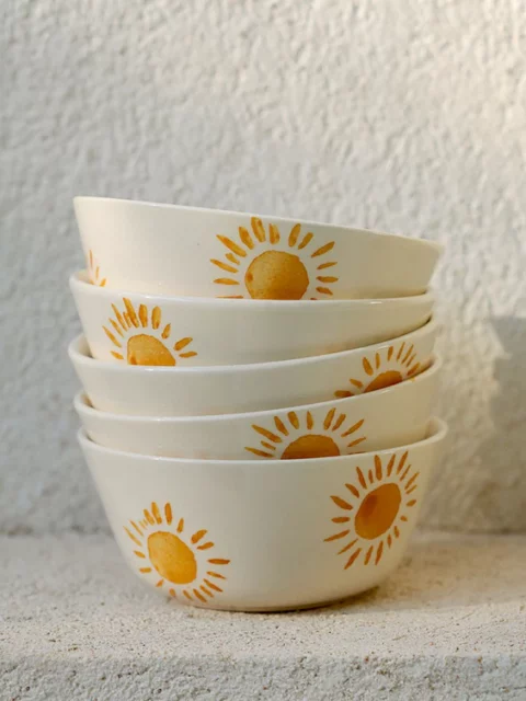 Bol en céramique - Soleil