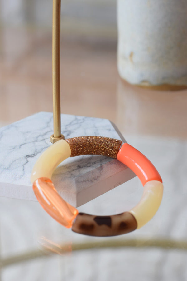 Bracelet en acrylique - Glitter n°47