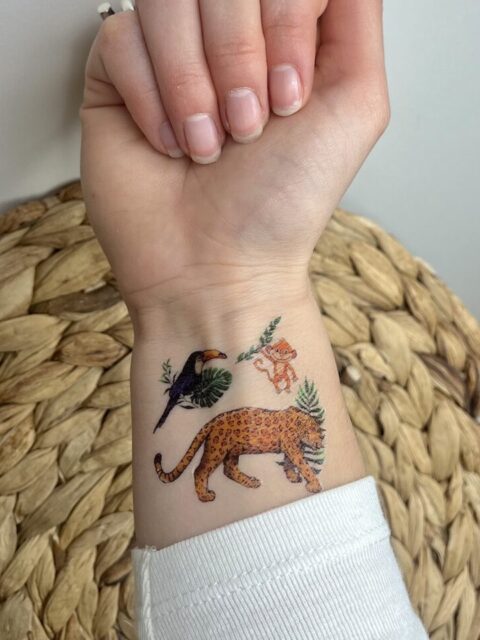 Tatouage éphémère pour enfant - Jungle