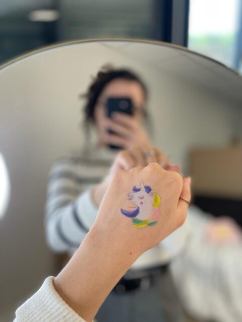Tatouage éphémère pour enfant - Licorne