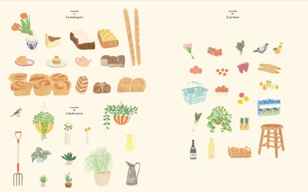 1237125-001-C Carnet de coloriage & de stickers - Le Marché