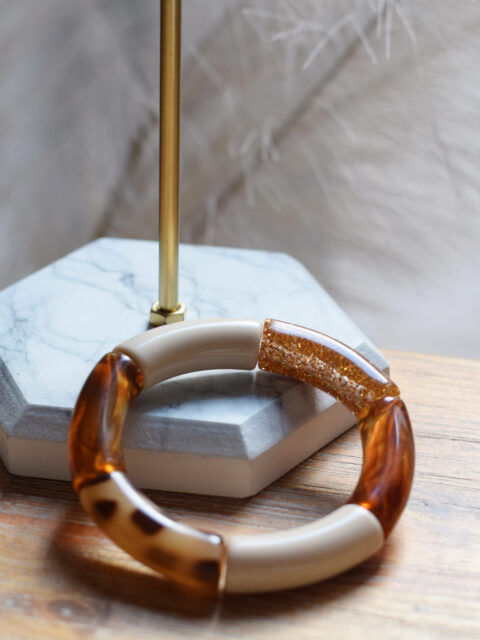 Bracelet en acrylique - Glitter n°2