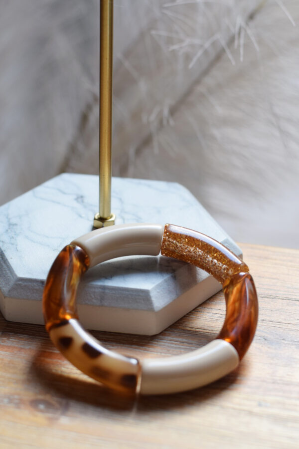 Bracelet en acrylique - Glitter n°2