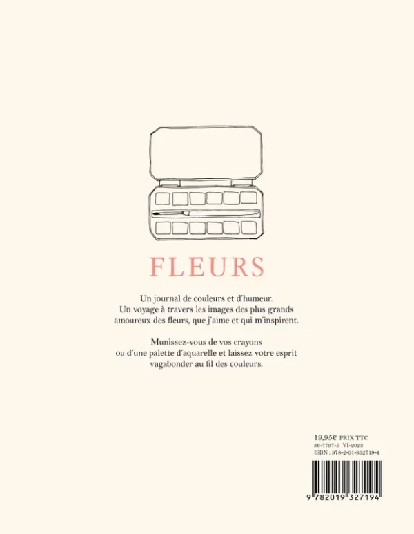 714163-001-C Carnet de coloriage - Fleurs