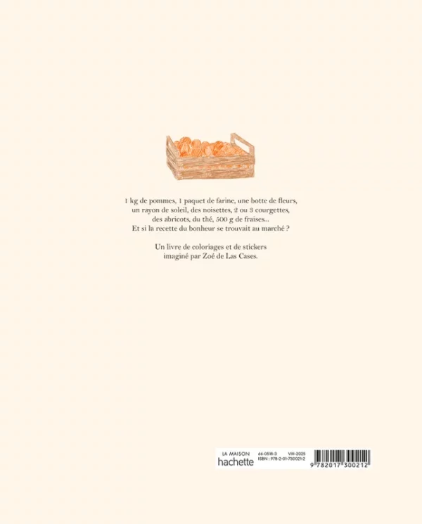 9782017300212-002-X Carnet de coloriage & de stickers - Le Marché