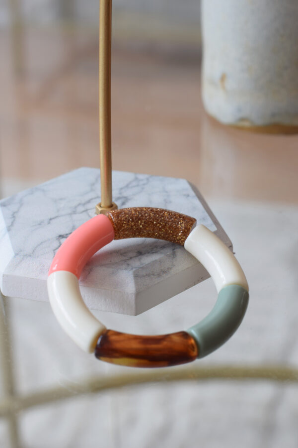 Bracelet en acrylique - Glitter n°45