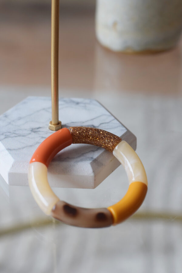 Bracelet en acrylique - Glitter n°84