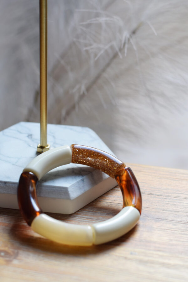 Bracelet en acrylique - Glitter n°4