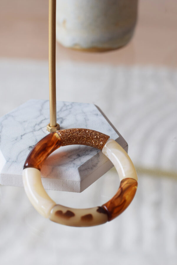 Bracelet en acrylique - Glitter n°59