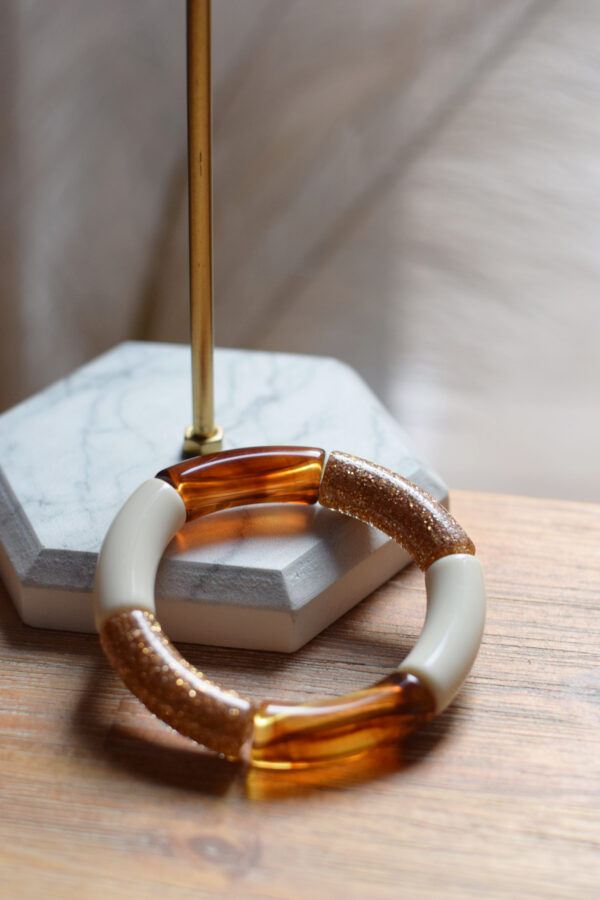 Bracelet en acrylique - Glitter n°6