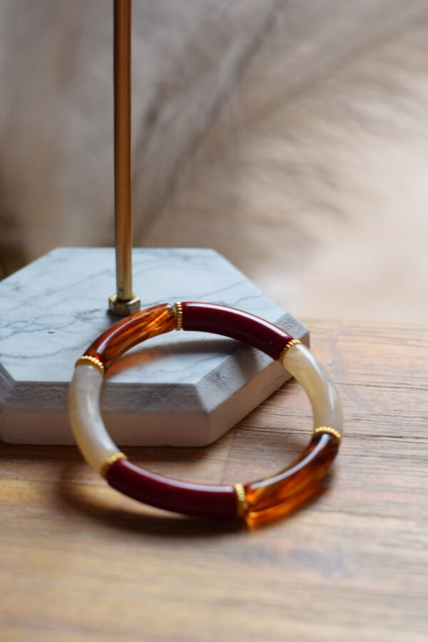 Bracelet en acrylique - Gold n°3