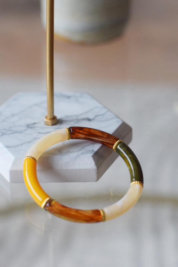 Bracelet en acrylique - Gold n°63