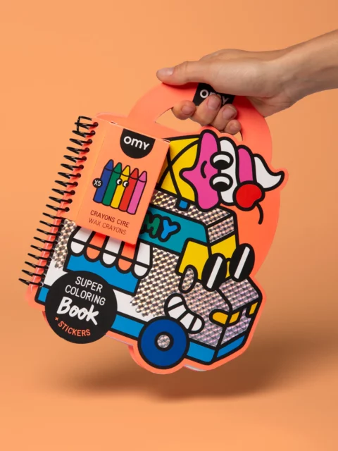 Carnet de coloriage & stickers - Yummy