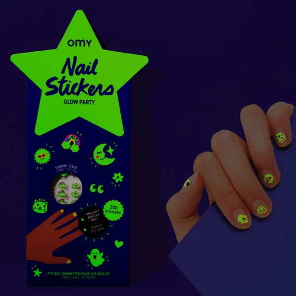 Stickers pour ongles - Glow party