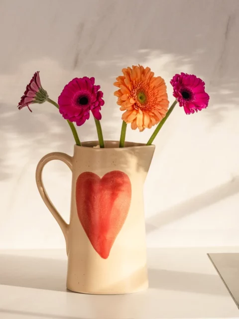 Pichet en grès - Cozy hearts - Edition limitée