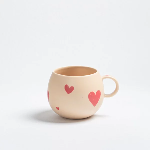AO-EBH_square_1591 Tasse boule en grès - Cozy hearts - Édition limitée