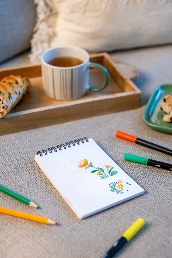 Carnet de coloriage A6 - Bloom