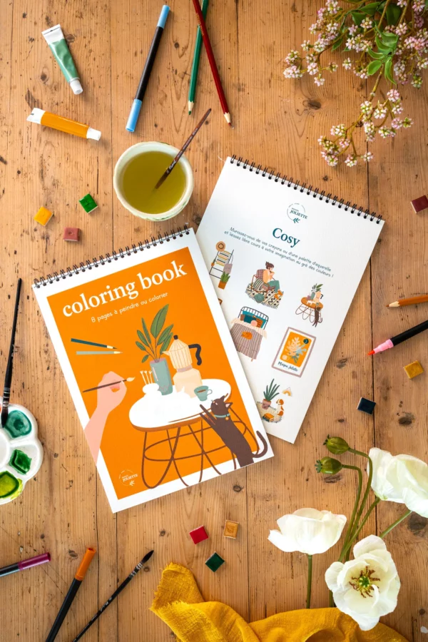 Carnet de coloriage A4 - Cosy