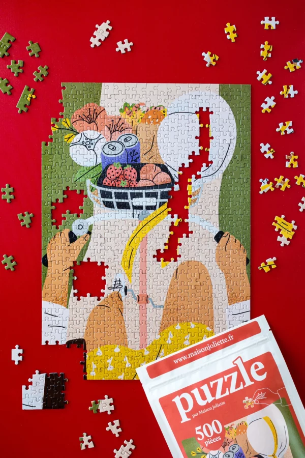 Puzzle 500 pièces - À bicyclette