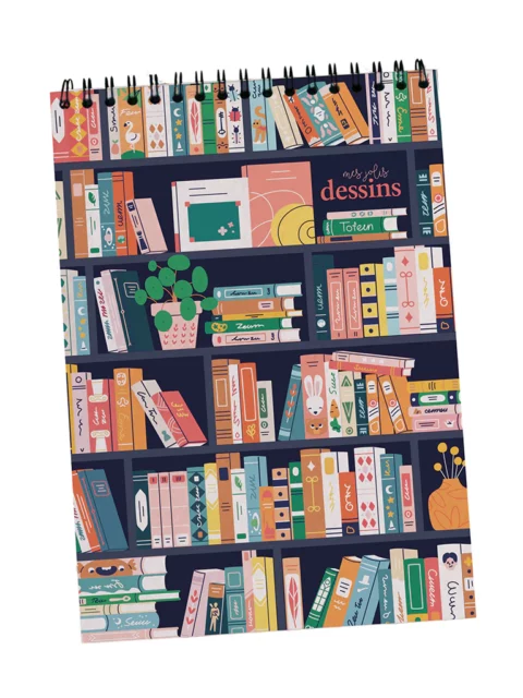 Carnet de dessin - Book lovers