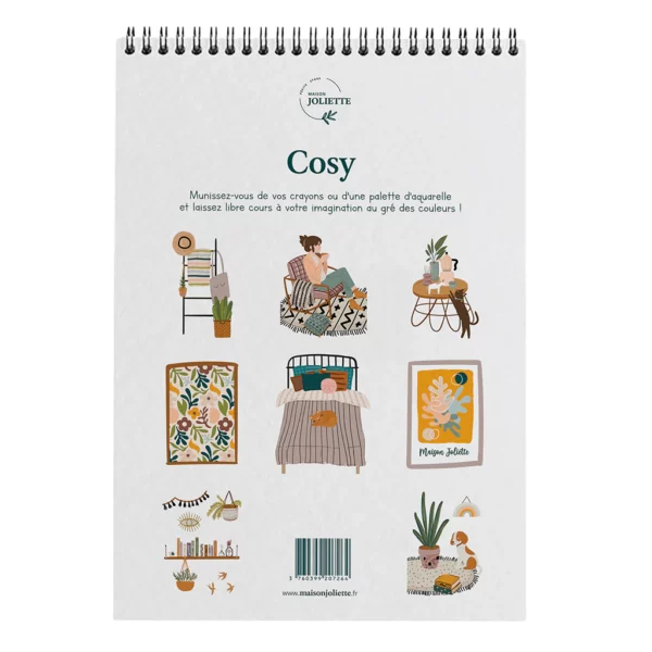 Carnet de coloriage A4 - Cosy