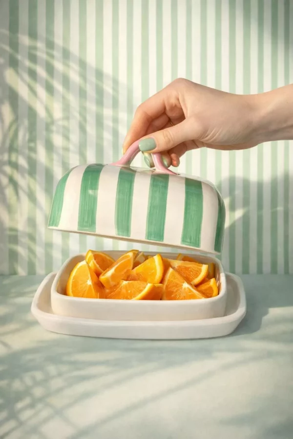 Beurrier en céramique