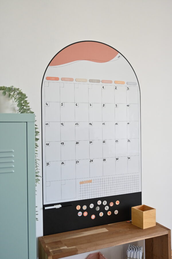 Calendrier mensuel mural magnétique - Le familial