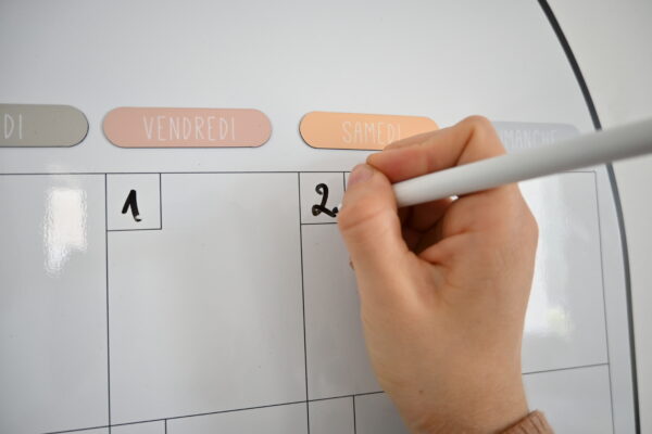 Calendrier mensuel mural magnétique - Le familial